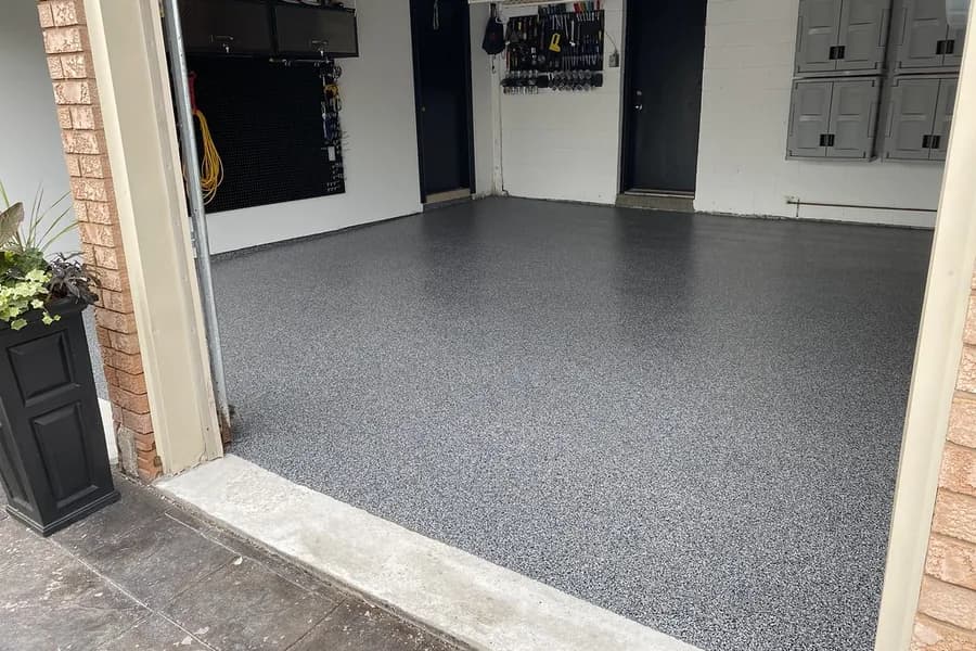 Slate flake · attached garage
