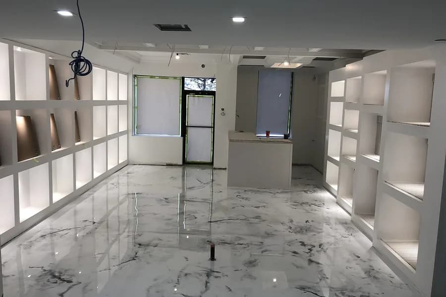 Metallic epoxy floor